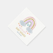 かわいい小さな虹の赤ちゃんシャワーナプキン スタンダードカクテルナプキン (角)