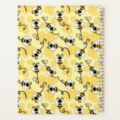 かわいい小さな蜂のパターン プランナー手帳 (裏面)