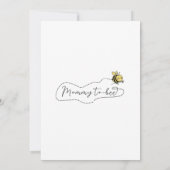 かわいい小さな蜂のママに蜂の赤ちゃんシャワー 招待状 (裏面)