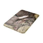 かわいい小さな豚 バスマット (アングル)