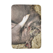 かわいい小さな豚 バスマット (正面縦)