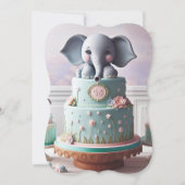 かわいい小さな象のレイヤーケーキ (正面)