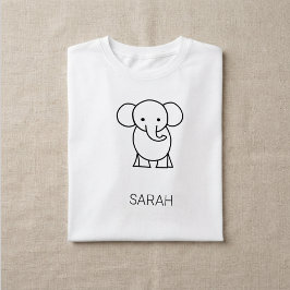 かわいい小さな象の子供用Tシャツ Tシャツ