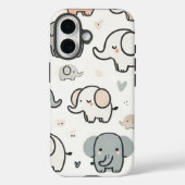 かわいい小さな象のiPhoneケース Case-Mate iPhoneケース (裏面)