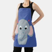 かわいい小さな象 エプロン (インサイチュ)