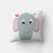 かわいい小さな象 クッション (裏面)