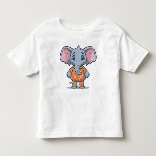 かわいい小さな象 トドラーTシャツ (正面)