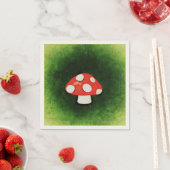 かわいい小さな赤キノコ スタンダードカクテルナプキン (インサイチュ)