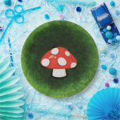 かわいい小さな赤キノコ ペーパープレート (パーティー)