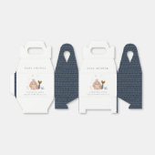 かわいい小さな赤面シーマーメイドガールベビーシャワー フェイバーボックス (折り畳みなし)