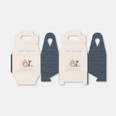 かわいい小さな赤面シーマーメイドガールベビーシャワー フェイバーボックス (折り畳みなし)