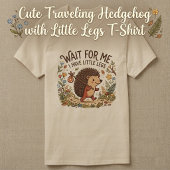 かわいい小さな足のハリネズミの旅 トライブレンドTシャツ