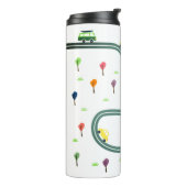 かわいい小さな車の旅行オン車道 タンブラー (回転左)