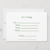 かわいい小さな車の旅行車道上 招待状 (裏面)