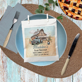 かわいい小さな農家男の赤ちゃんシャワーありがとう フェイバーバッグ