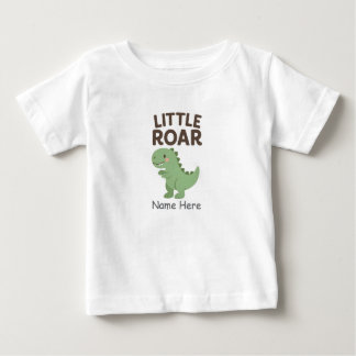 かわいい小さな雄叫び恐竜ベビー&トドラーTシャツ ベビーTシャツ
