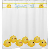 かわいい小さな雛 シャワーカーテン (正面)