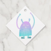 かわいい小さな青いモンスター フェイバータグ (裏面)