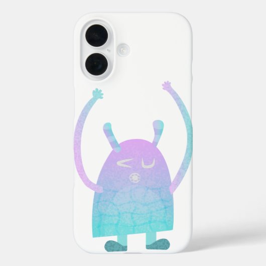 かわいい小さな青いモンスター Case-Mate iPhoneケース (裏面)