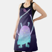 かわいい小さな青い怪物 エプロン (インサイチュ)