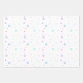 かわいい小さな青い男の子ゾウ ラッピングペーパーシート (正面2)