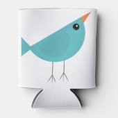 かわいい小さな青い鳥 缶クーラー (正面)