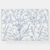 かわいい小さな青の鳥の赤ちゃんシャワーゲストブック ゲストブック (裏面)