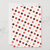 かわいい小さな靴下モンキーベビーシャワー招待状 招待状 (裏面)