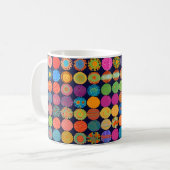 かわいい小さな頭花 コーヒーマグカップ (正面左)