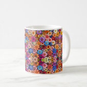 かわいい小さな頭花 コーヒーマグカップ (正面右)