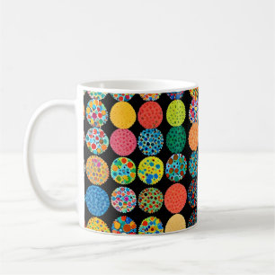 かわいい小さな頭花 コーヒーマグカップ