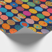 かわいい小さな頭花 ラッピングペーパー (角)