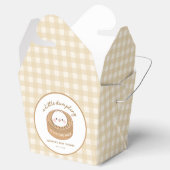 かわいい小さな餃子が途中の赤ちゃんシャワー フェイバーボックス (オープン)