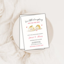 かわいい小さな餃子きのこのツインベイビーシャワー