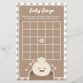かわいい小さな餃子の赤ちゃんシャワービンゴゲーム