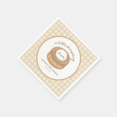 かわいい小さな餃子の赤ちゃんシャワー スタンダードカクテルナプキン (角)