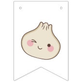 かわいい小さな餃子の赤ちゃんシャワー バンティングフラッグ (第1の旗)