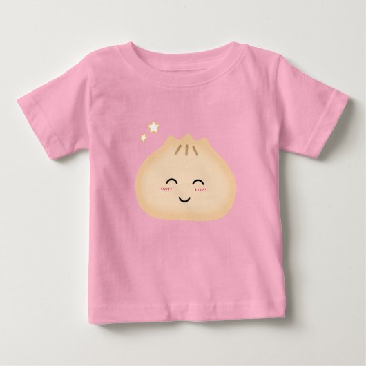 かわいい小さな餃子 ベビーTシャツ (正面)