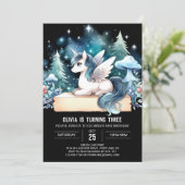 かわいい小さな馬の誕生日 招待状 (スタンド正面)