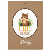 かわいい小さな馬 クリップボード (裏面)