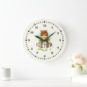 かわいい小さな馬 ラージ壁時計 (ホーム)