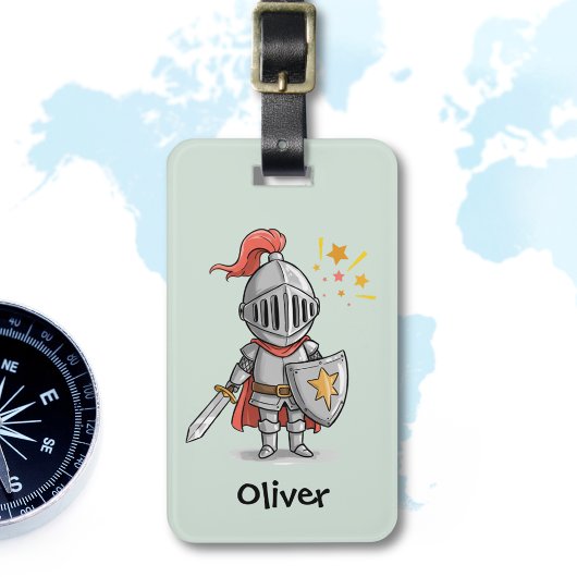 かわいい小さな騎士 ラゲッジタグ