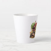 かわいい小さな魔女とキツネ カフェラテマグ (正面)