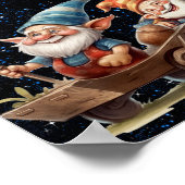 かわいい小さな魔女と幸せな小人のポスター ポスター (角)