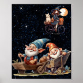 かわいい小さな魔女と幸せな小人のポスター ポスター (正面)