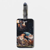 かわいい小さな魔女と幸せな格言ラゲッジタグ ラゲッジタグ (裏面縦)