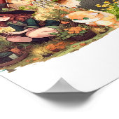 かわいい小さな魔女と狐 ポスター (角)