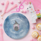 かわいい小さな魔女の子どものハローウィンパーティ ペーパープレート (パーティー)