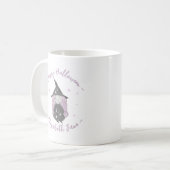 かわいい小さな魔女の子供のハロウィーン誕生日 コーヒーマグカップ (正面左)