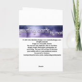 かわいい小さな魔女ハロウィングリーティングカード カード (裏面)